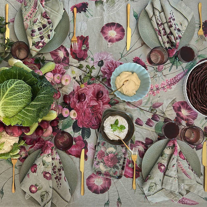 Blossom Garden European Linen Tablecloth
