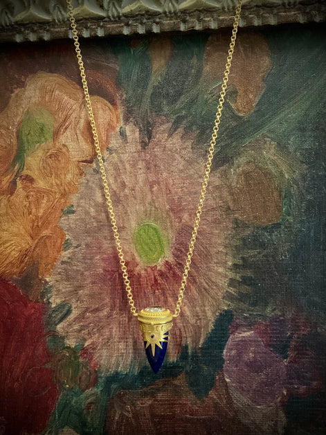 30" Lapis Locket