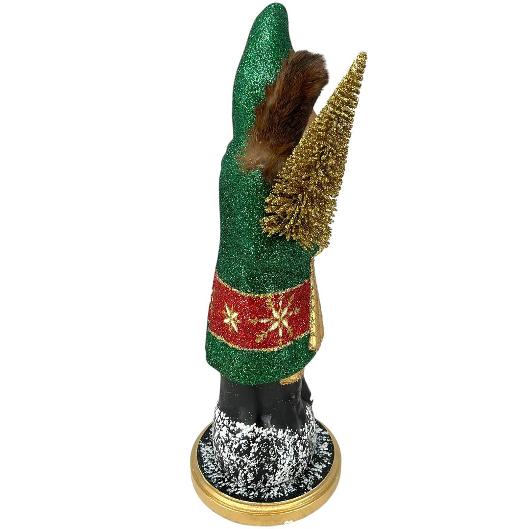 Ino Schaller - Forest Green Santa Large German Paper Mache