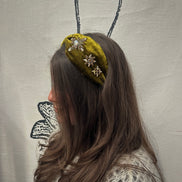 Olive Velvet Headband