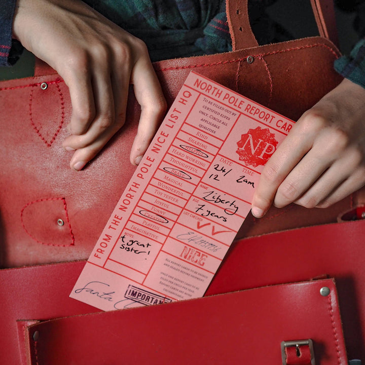 North Pole report cards - nice list