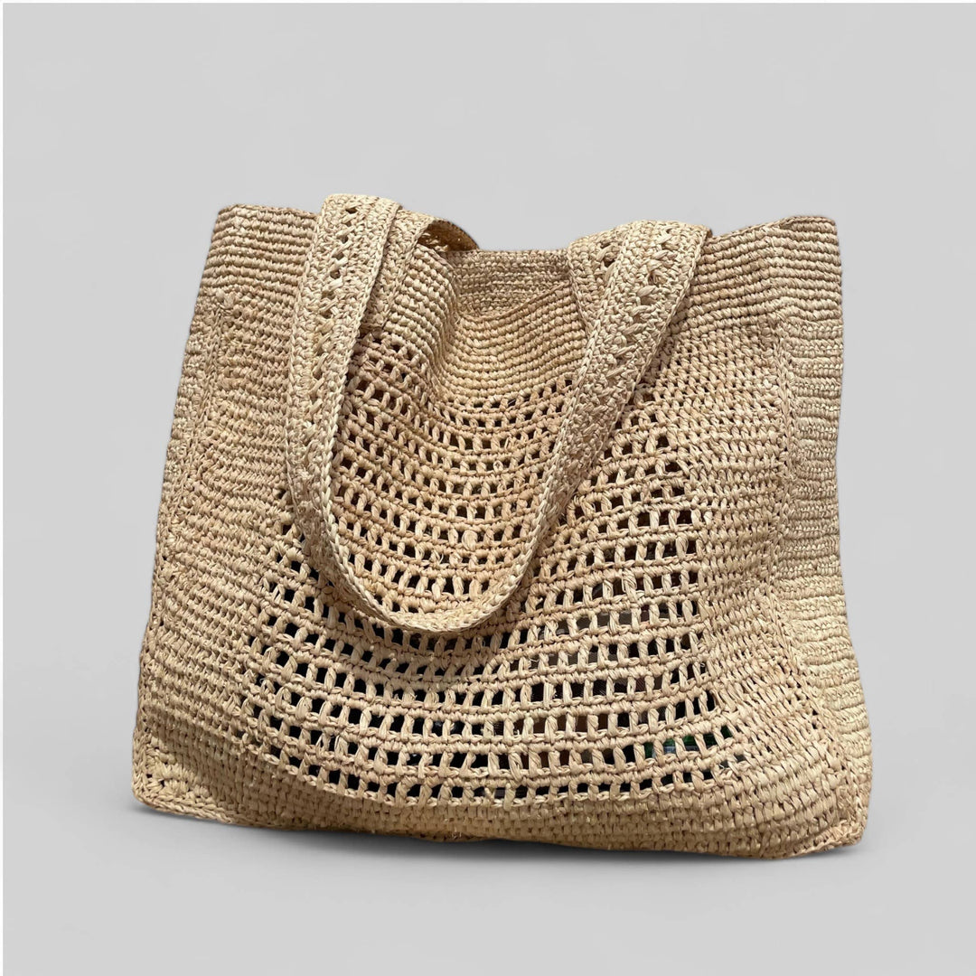 Tsingy net bag in natural raffia