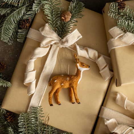 FUR DEER ORNAMENT