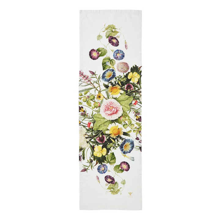 Flower Garden linen Table Runner