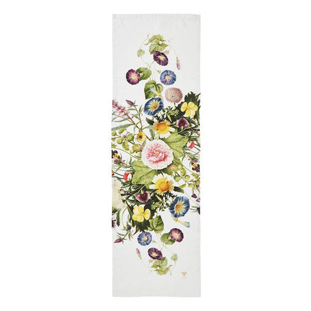 Flower Garden linen Table Runner