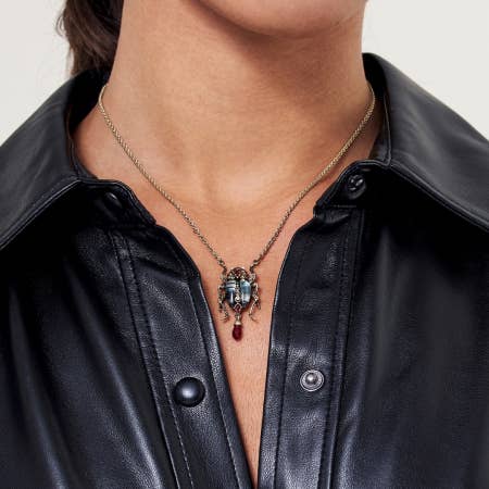 Bejewelled Beetle Pendant