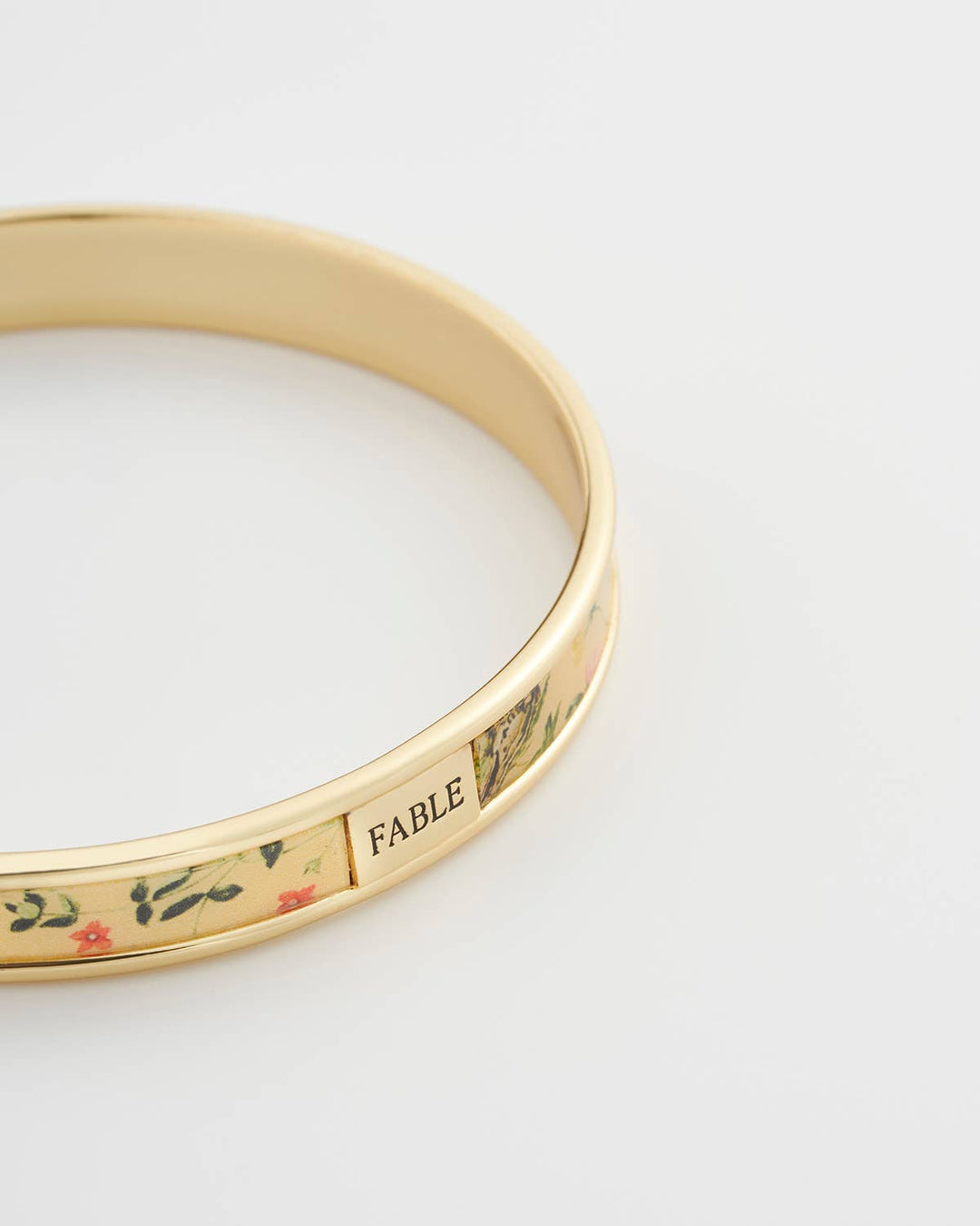 Meadow Creature Printed Bangle - Yellow