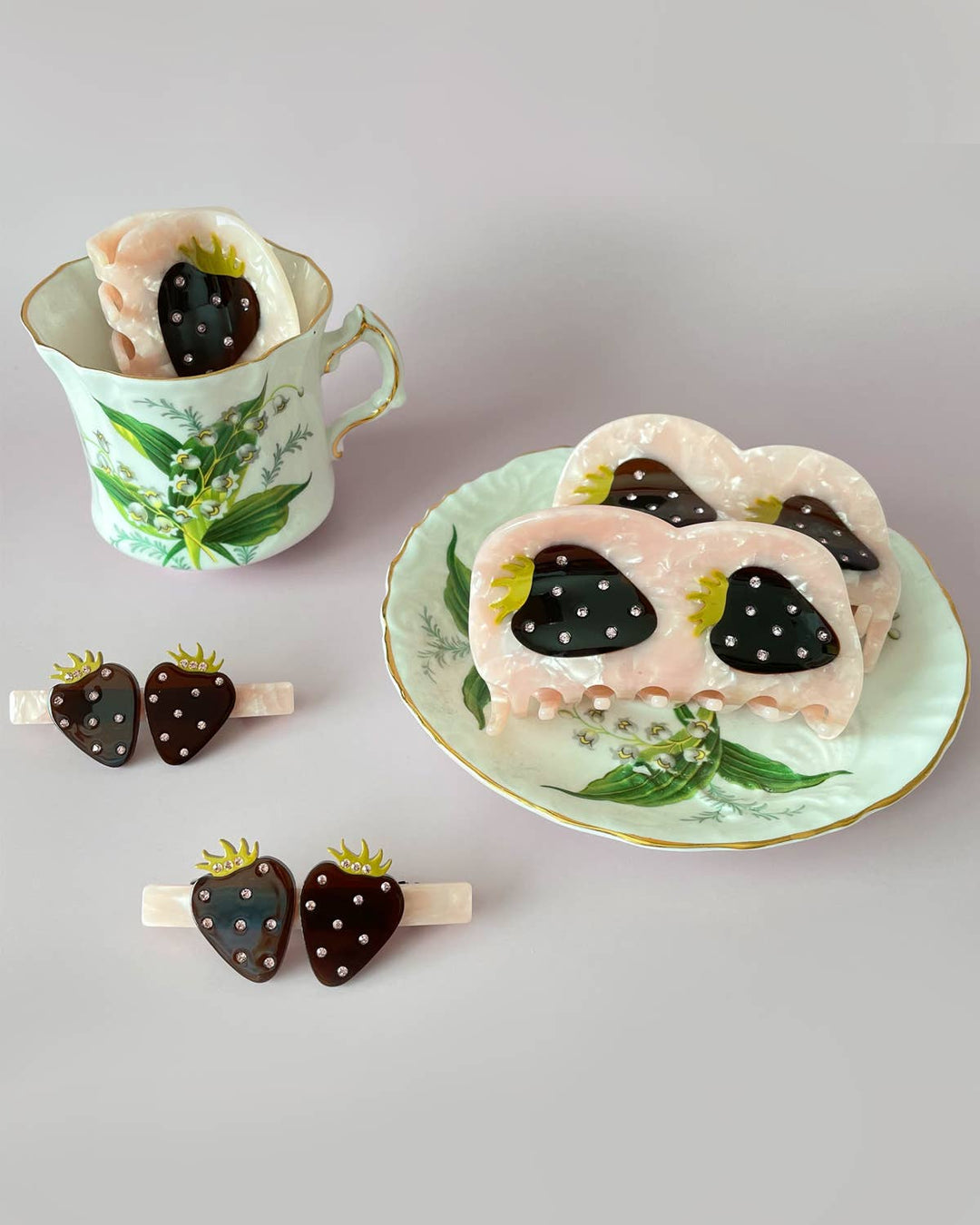 Strawberries  - Hair Barrette
