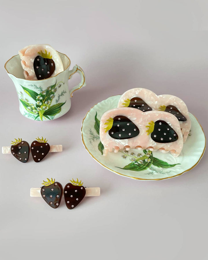 Strawberries  - Hair Barrette