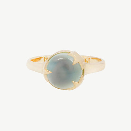 Under The Stars Ring in Chalcedony/Gold
