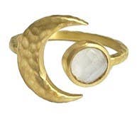 Moon Open Ring