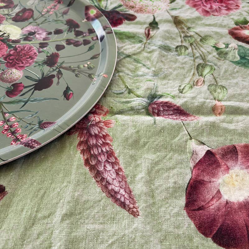Blossom Garden European Linen Tablecloth