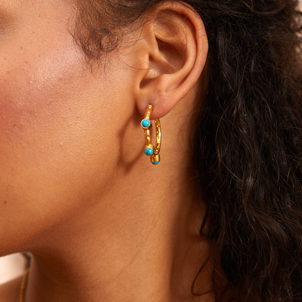 Mini Cruise Turquoise Hoops