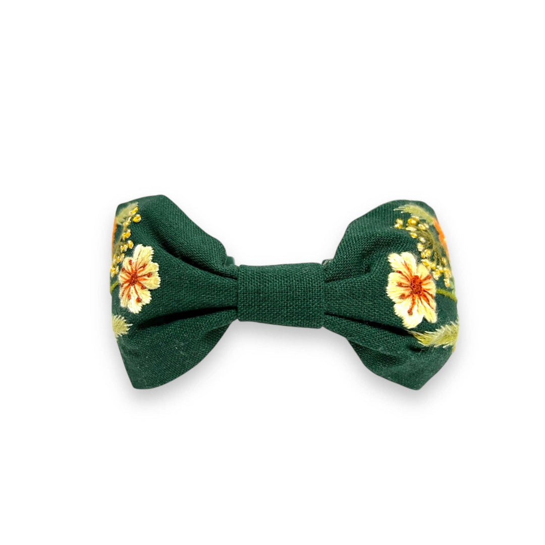 Emerald Meadow Hand Embroidered Headband