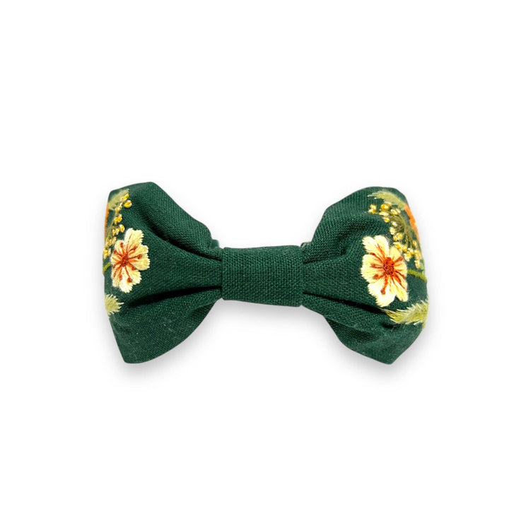 Emerald Meadow Hand Embroidered Headband