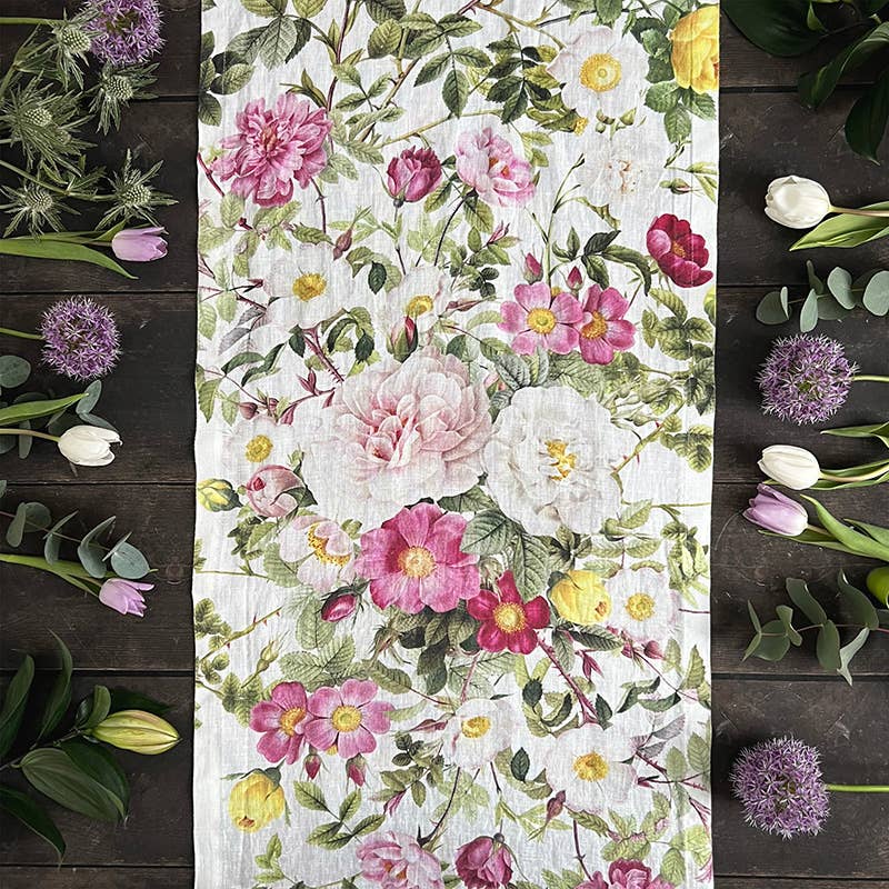 Rose Flower Garden Table runner