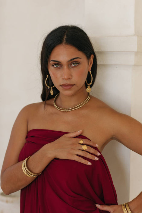 Kavani hoops - brass 