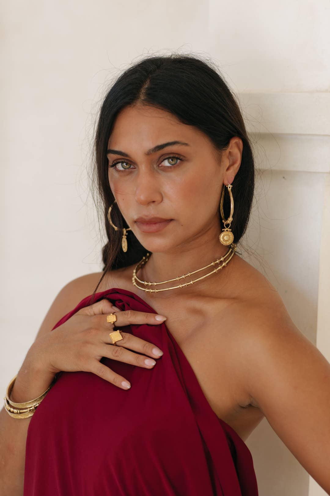Kavani hoops - brass 