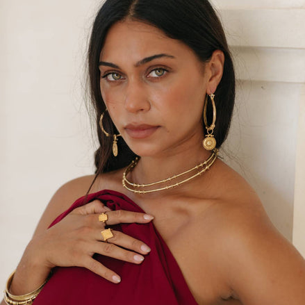 Kavani hoops - brass 