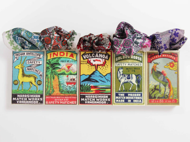 Silk Scarf - Mini Caribbean Red