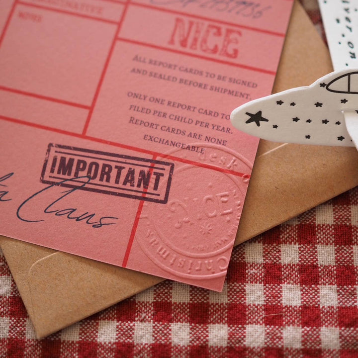 North Pole report cards - nice list