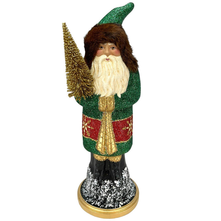 Ino Schaller - Forest Green Santa Large German Paper Mache