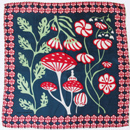 Silk Scarf - Mini Alice Marine Navy