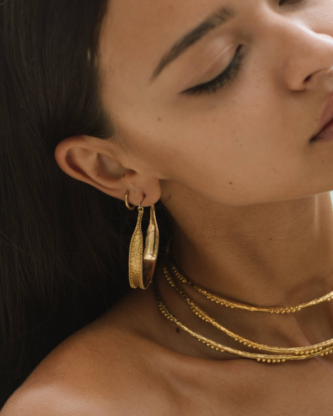 Indra Hoops - Brass