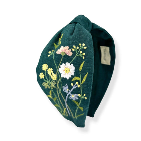 Forest Muse Hand Embroidered Headband