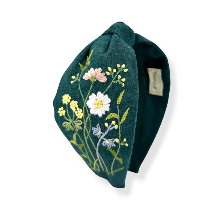 Forest Muse Hand Embroidered Headband