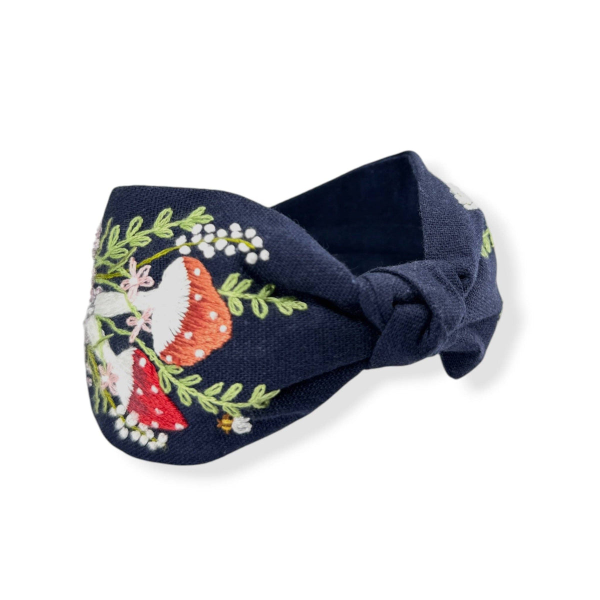 Midnight Forest Hand Embroidered Headband