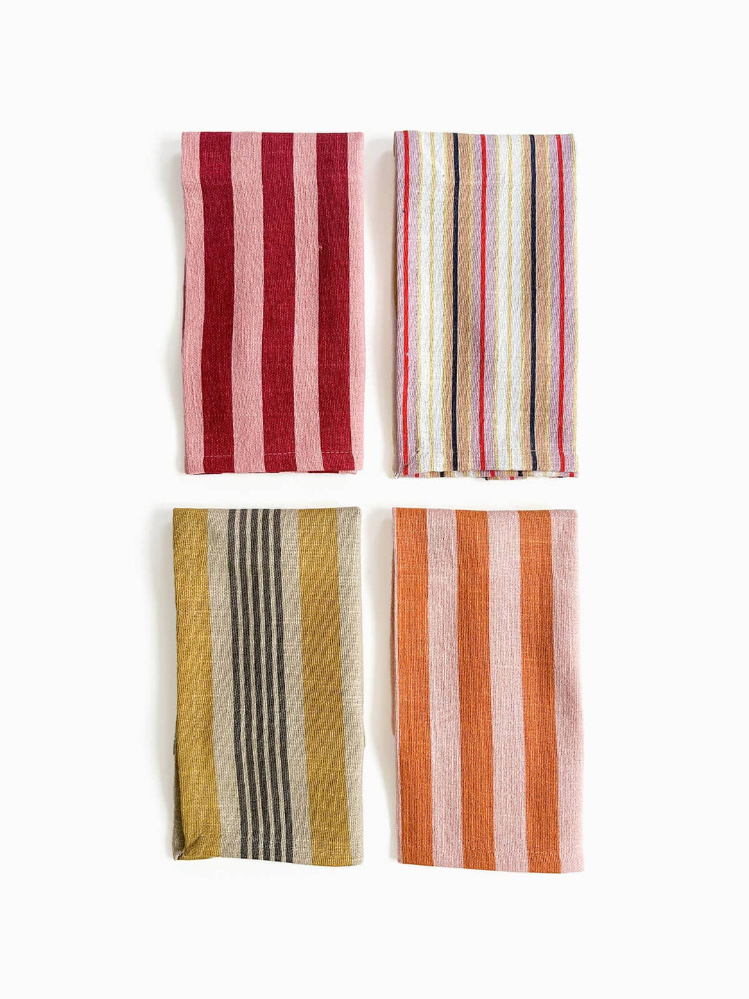 Jaipur Stripe Napkin, Pomegranate