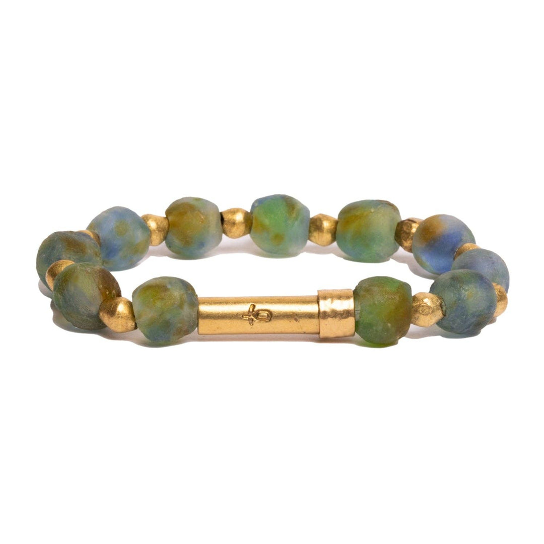 Wishbeads - Recycled Glass Earth Shine Bracelet