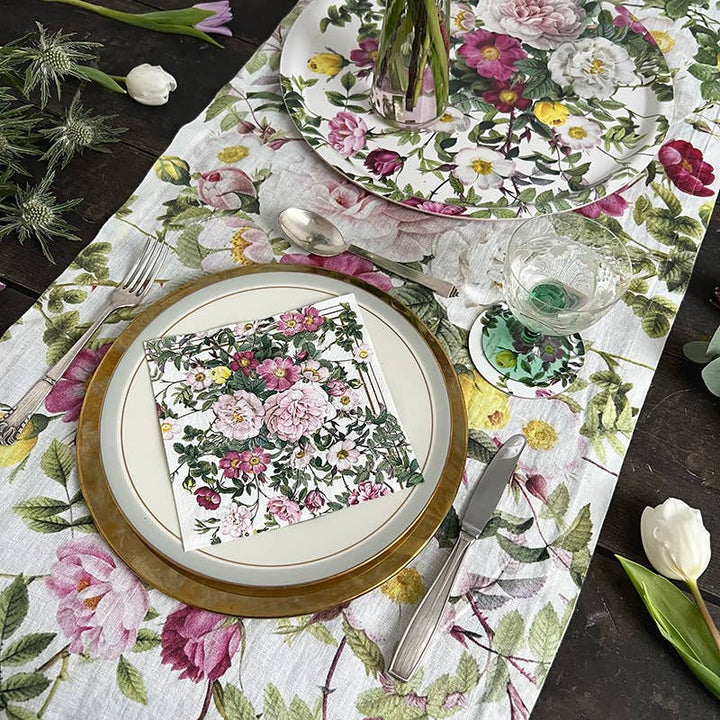 Rose Flower Garden Table runner