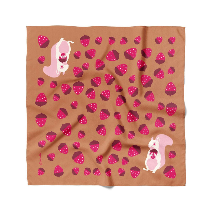 ALBINO SQUIRREL -  Cotton Silk Bandana