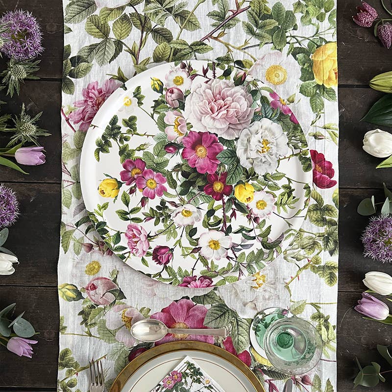 Rose Flower Garden Table runner