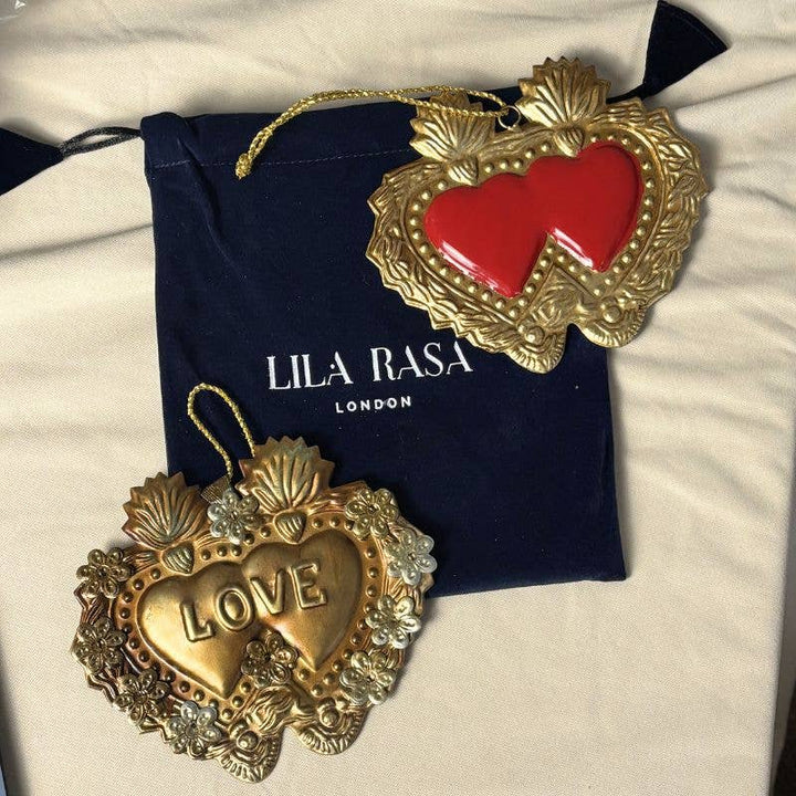 Antique Gold Love Milagro Heart Wall Décor