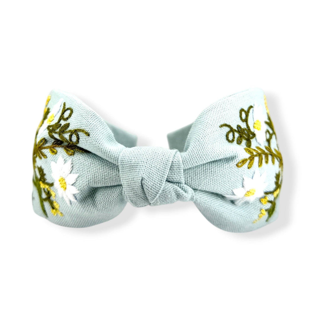 Daisies In The Sky Hand Embroidered Headband