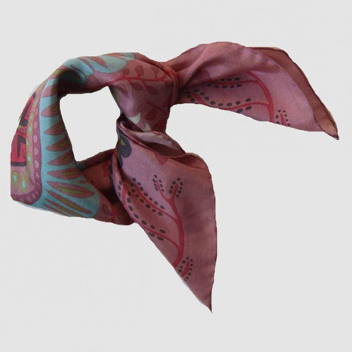 Silk Scarf - Mini Marushka Pink Pink