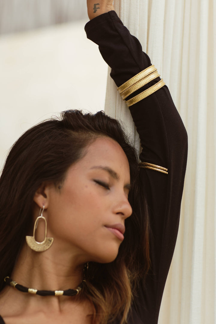 Italian bangle set - Brass