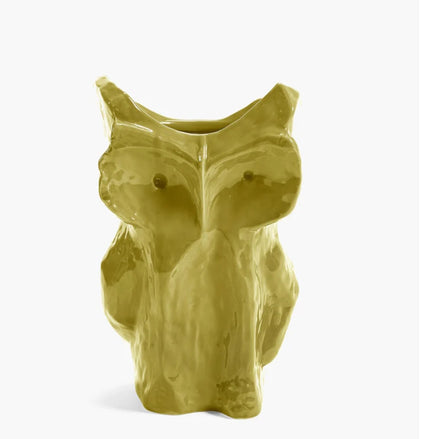 Owl vase  yellow After Midnight