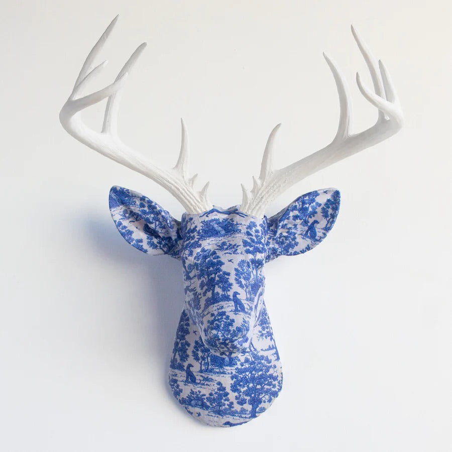 Delft Fabric Deer Head